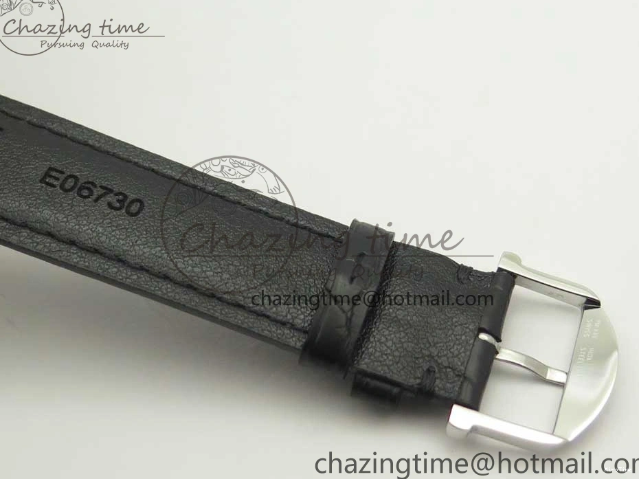 MIROTIME 0105 Supportive Portofino Automatic SS AF 1:1 Best Edition White Dial on Black Croco Leather Strap A 7184